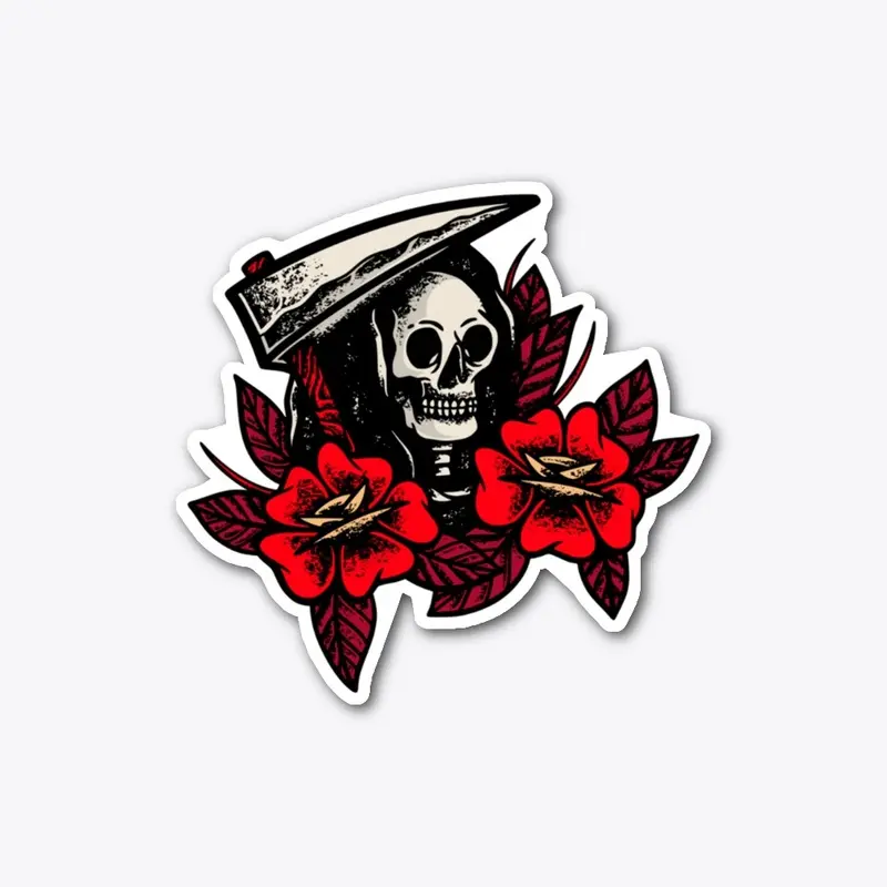 Floral Death Sticker